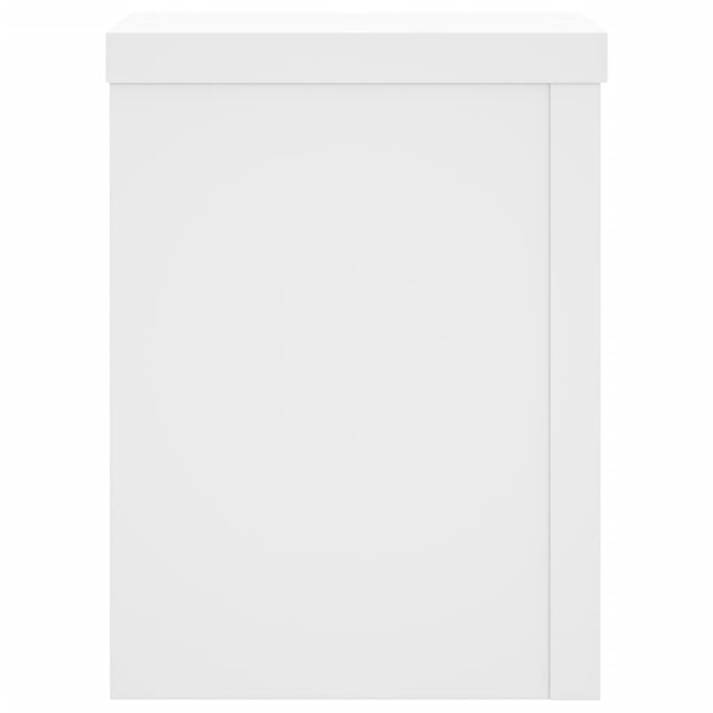 vidaXL Suporturi de plante, 2 buc., alb, 15x15x20 cm, lemn prelucrat vidaXL Suporturi de plante, 2 buc., alb, 15x15x20 cm, lemn prelucrat