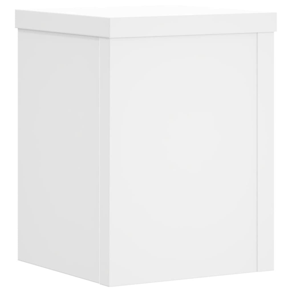 vidaXL Suporturi de plante, 2 buc., alb, 15x15x20 cm, lemn prelucrat vidaXL Suporturi de plante, 2 buc., alb, 15x15x20 cm, lemn prelucrat