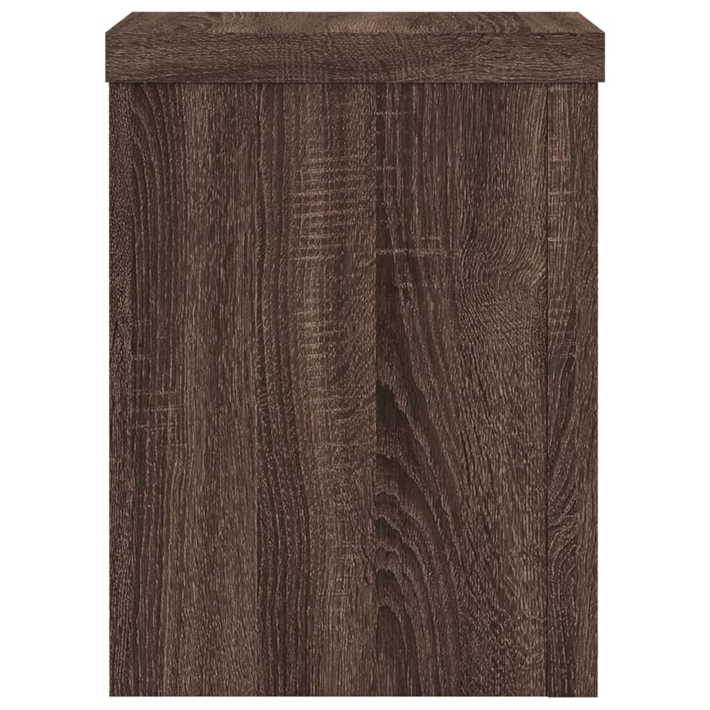 vidaXL Suporturi de plante 2 buc. stejar maro 15x15x20cm lemn compozit vidaXL Suporturi de plante 2 buc. stejar maro 15x15x20cm lemn compozit