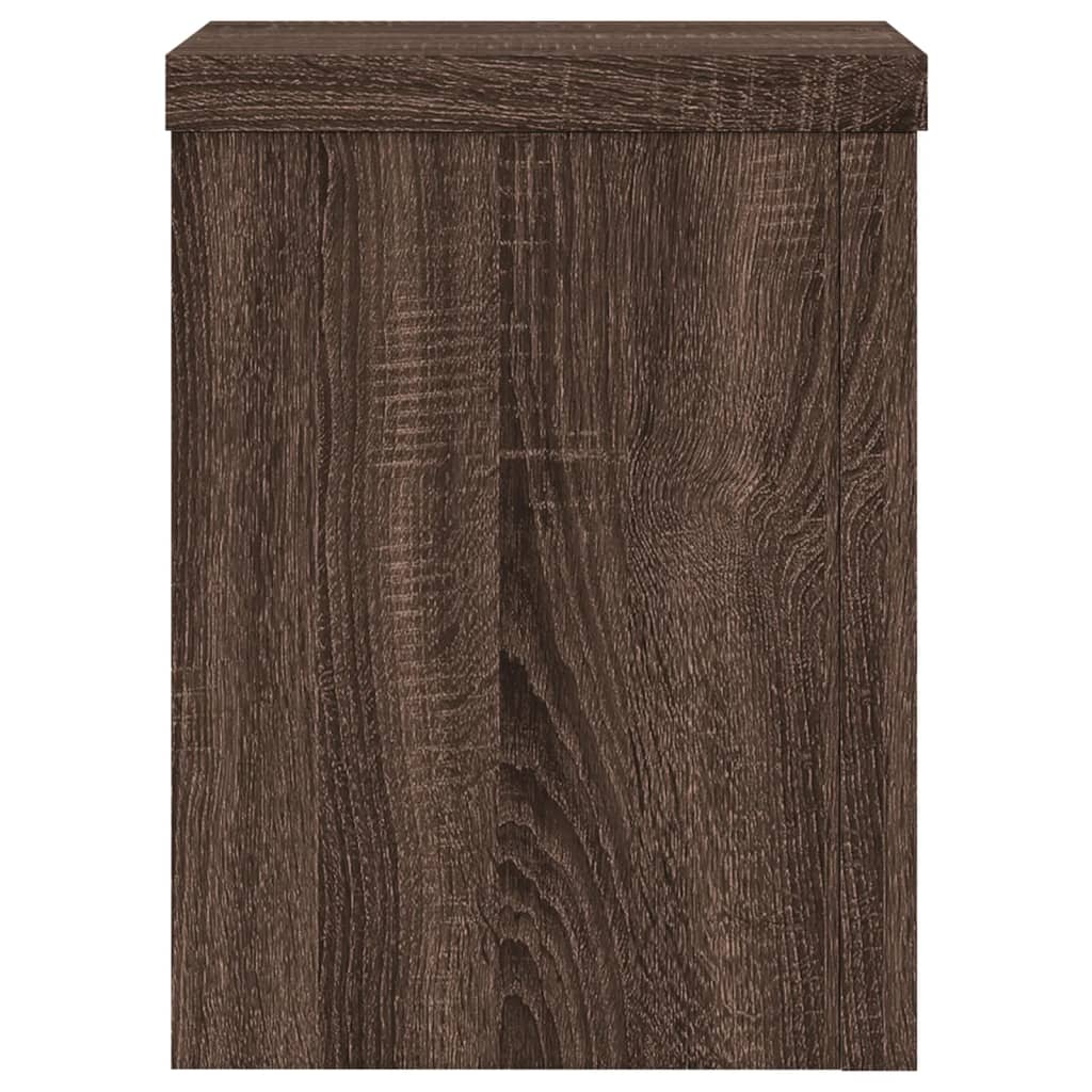 vidaXL Suporturi de plante 2 buc. stejar maro 15x15x20cm lemn compozit vidaXL Suporturi de plante 2 buc. stejar maro 15x15x20cm lemn compozit