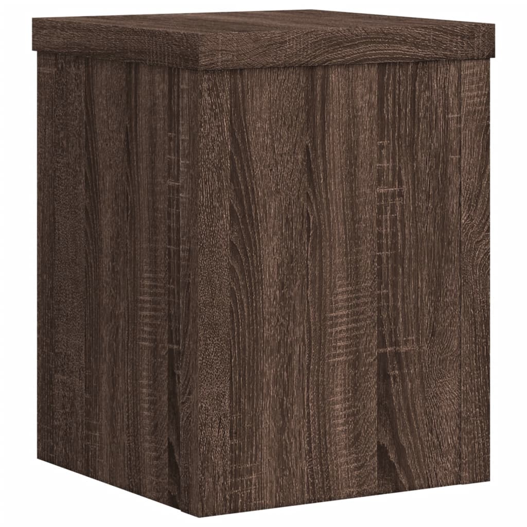 vidaXL Suporturi de plante 2 buc. stejar maro 15x15x20cm lemn compozit vidaXL Suporturi de plante 2 buc. stejar maro 15x15x20cm lemn compozit