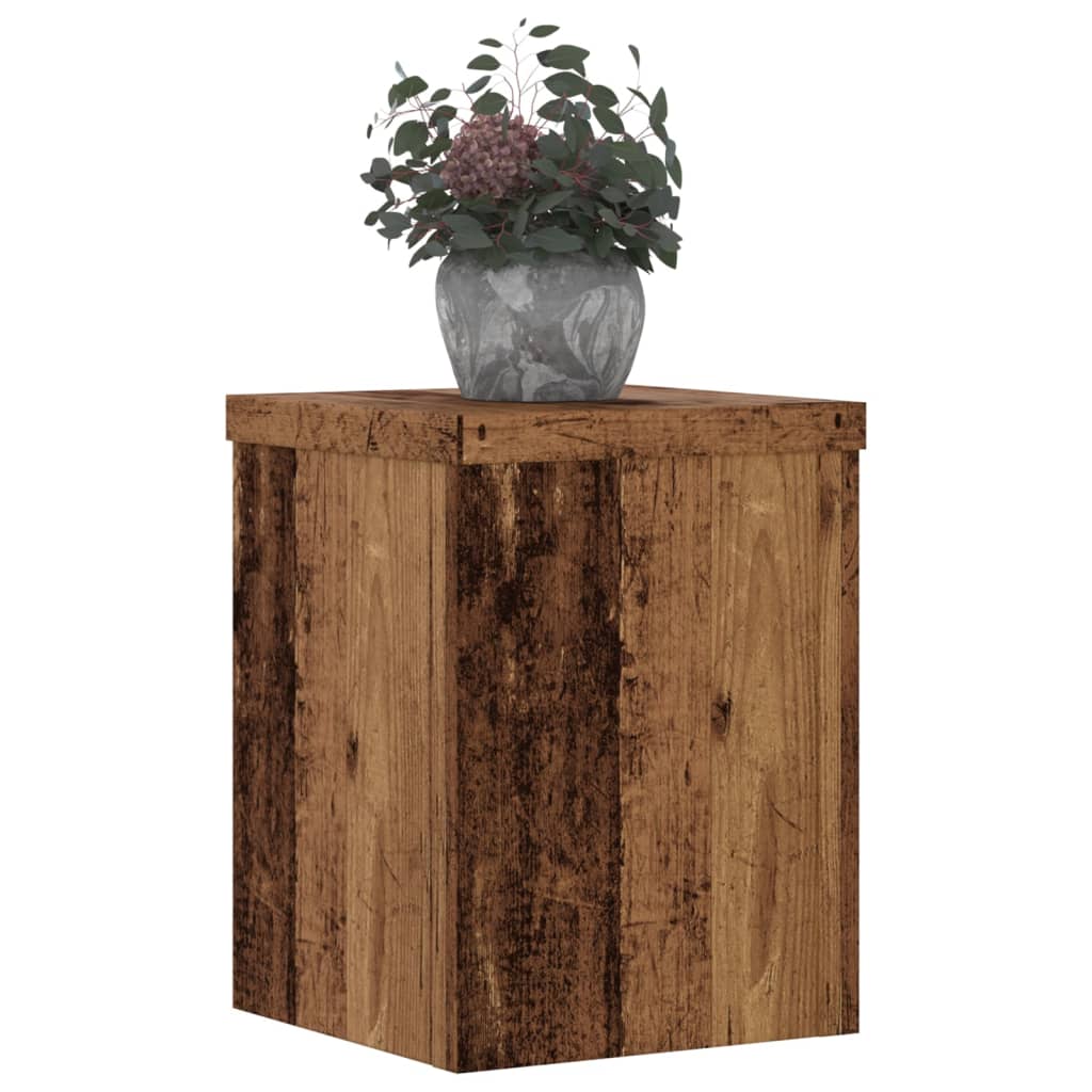 vidaXL Suporturi de plante 2 buc. lemn vechi 15x15x20cm lemn prelucrat