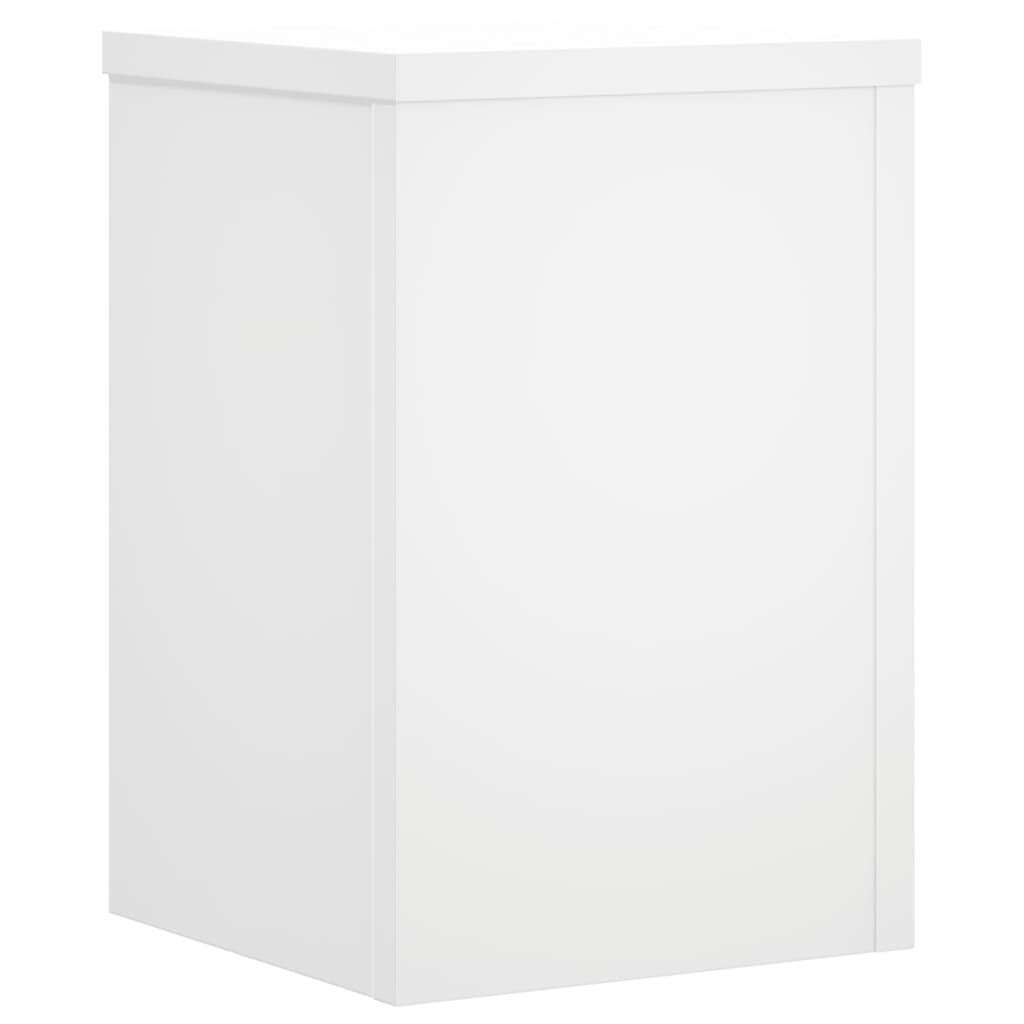 vidaXL Suporturi de plante, 2 buc., alb, 20x20x30 cm, lemn prelucrat vidaXL Suporturi de plante, 2 buc., alb, 20x20x30 cm, lemn prelucrat