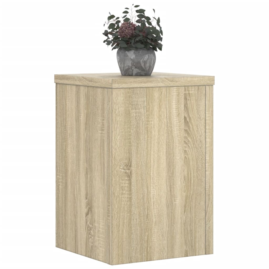 vidaXL Suporturi de plante, 2 buc., stejar sonoma, 20x20x30 cm vidaXL Suporturi de plante, 2 buc., stejar sonoma, 20x20x30 cm