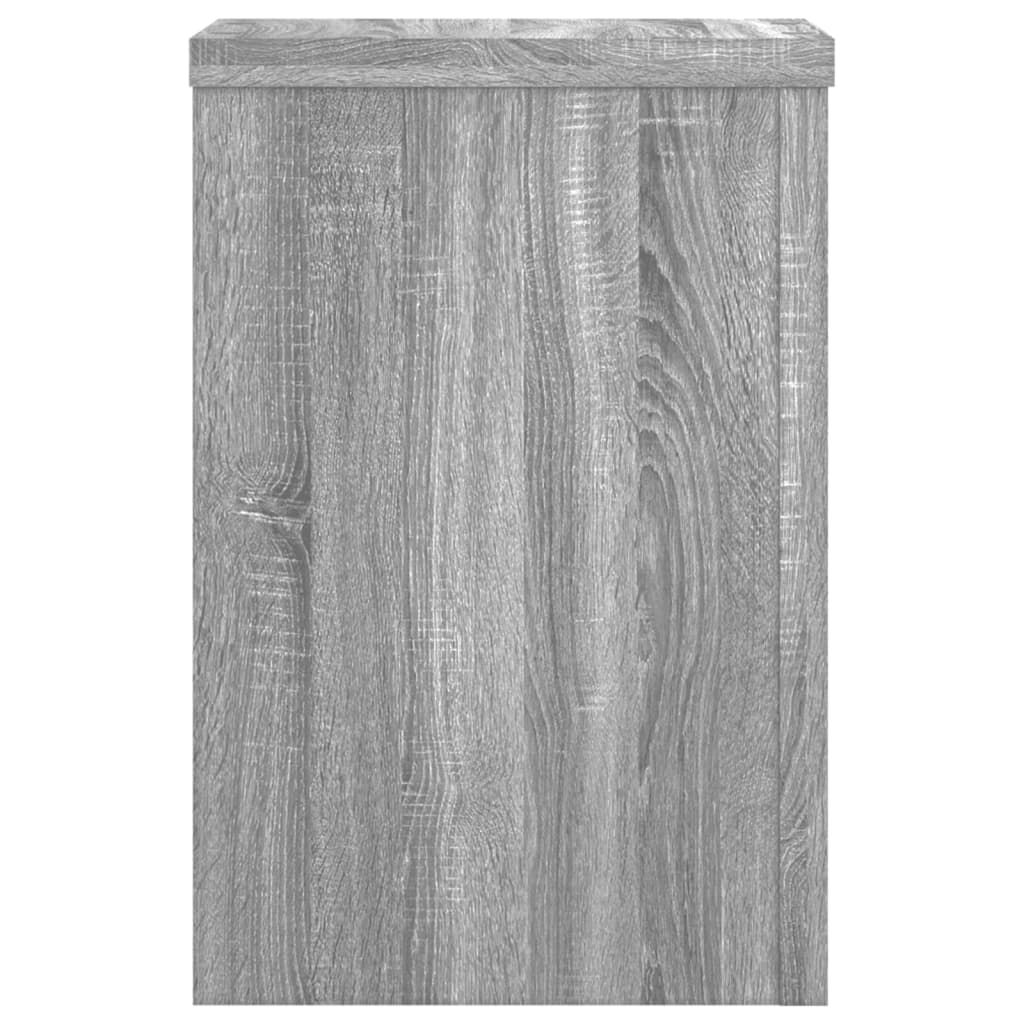 vidaXL Suporturi de plante 2 buc. gri sonoma 20x20x30 lemn prelucrat vidaXL Suporturi de plante 2 buc. gri sonoma 20x20x30 lemn prelucrat