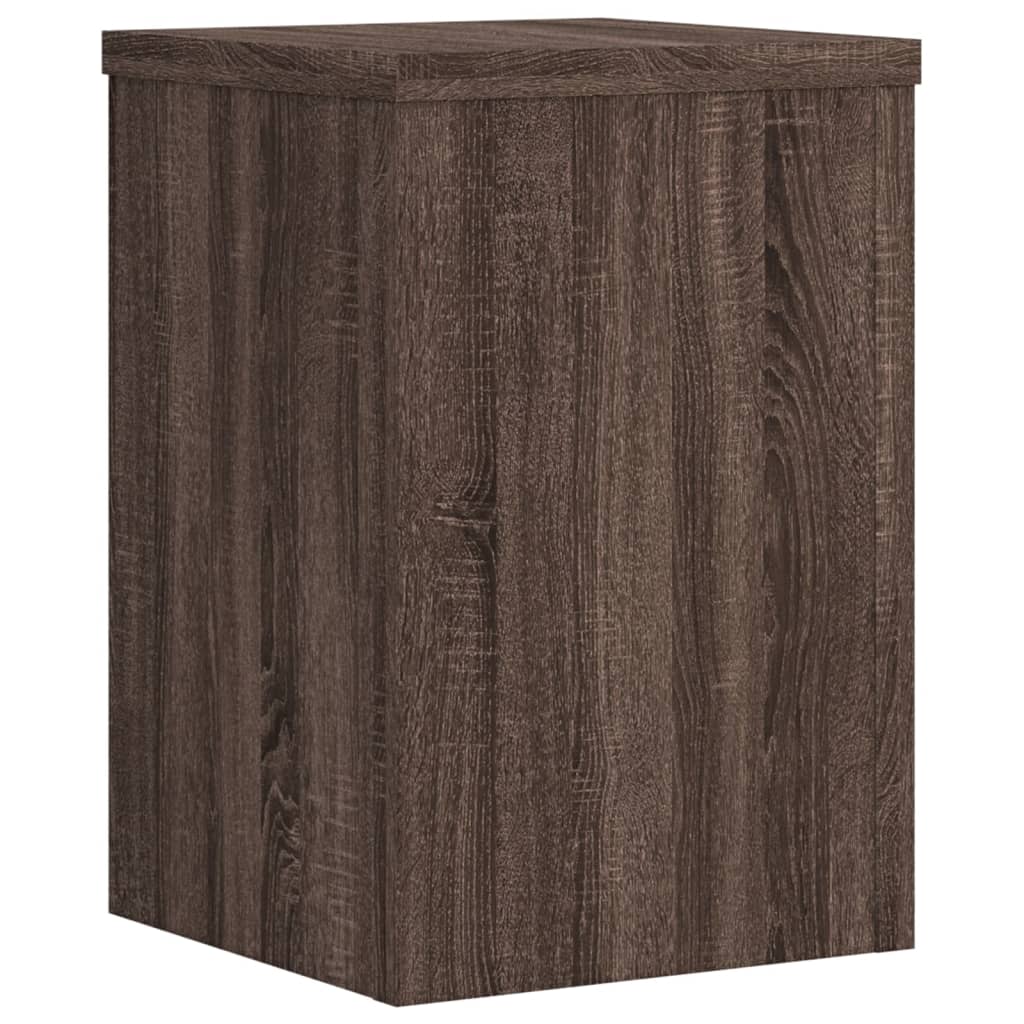 vidaXL Suporturi de plante 2 buc. stejar maro 20x20x30cm lemn compozit vidaXL Suporturi de plante 2 buc. stejar maro 20x20x30cm lemn compozit