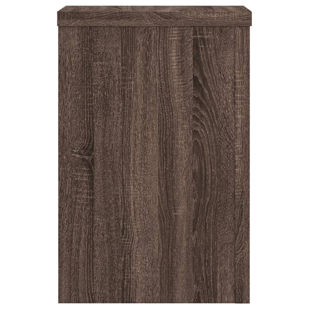 vidaXL Suporturi de plante 2 buc. stejar maro 20x20x30cm lemn compozit vidaXL Suporturi de plante 2 buc. stejar maro 20x20x30cm lemn compozit