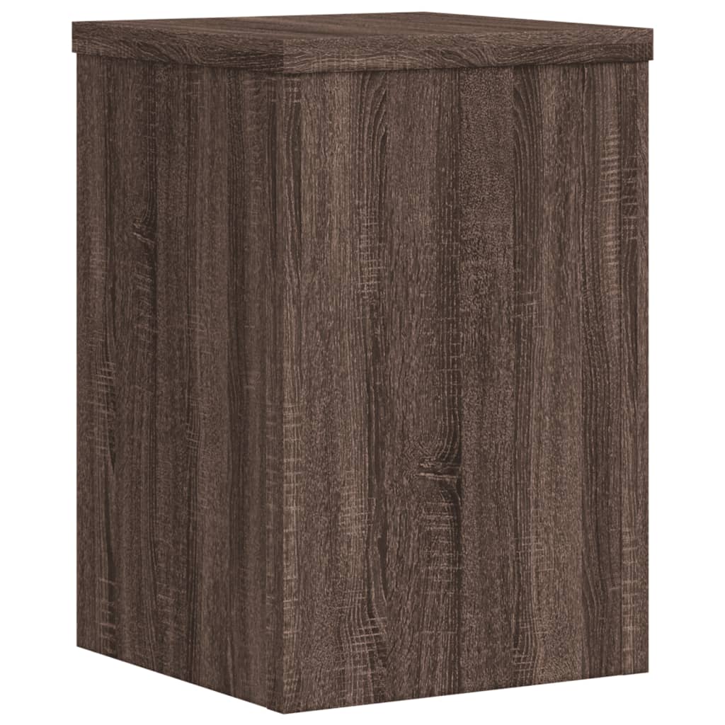vidaXL Suporturi de plante 2 buc. stejar maro 20x20x30cm lemn compozit vidaXL Suporturi de plante 2 buc. stejar maro 20x20x30cm lemn compozit