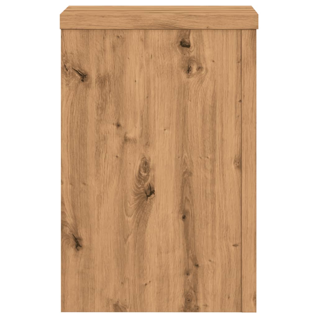 vidaXL Suporturi de plante, 2 buc., stejar artizanal, 20x20x30cm, lemn vidaXL Suporturi de plante, 2 buc., stejar artizanal, 20x20x30cm, lemn