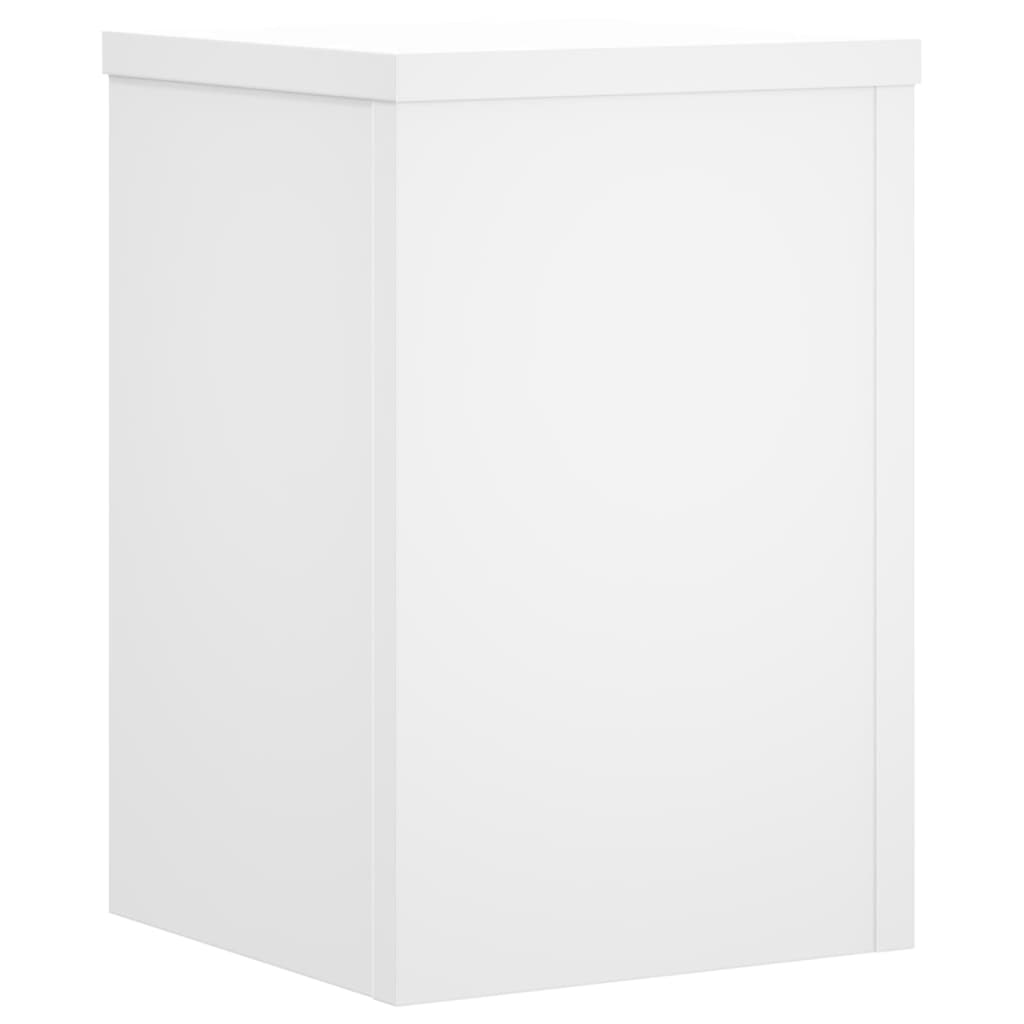 vidaXL Suporturi de plante, 2 buc., alb, 25x25x35 cm, lemn prelucrat vidaXL Suporturi de plante, 2 buc., alb, 25x25x35 cm, lemn prelucrat