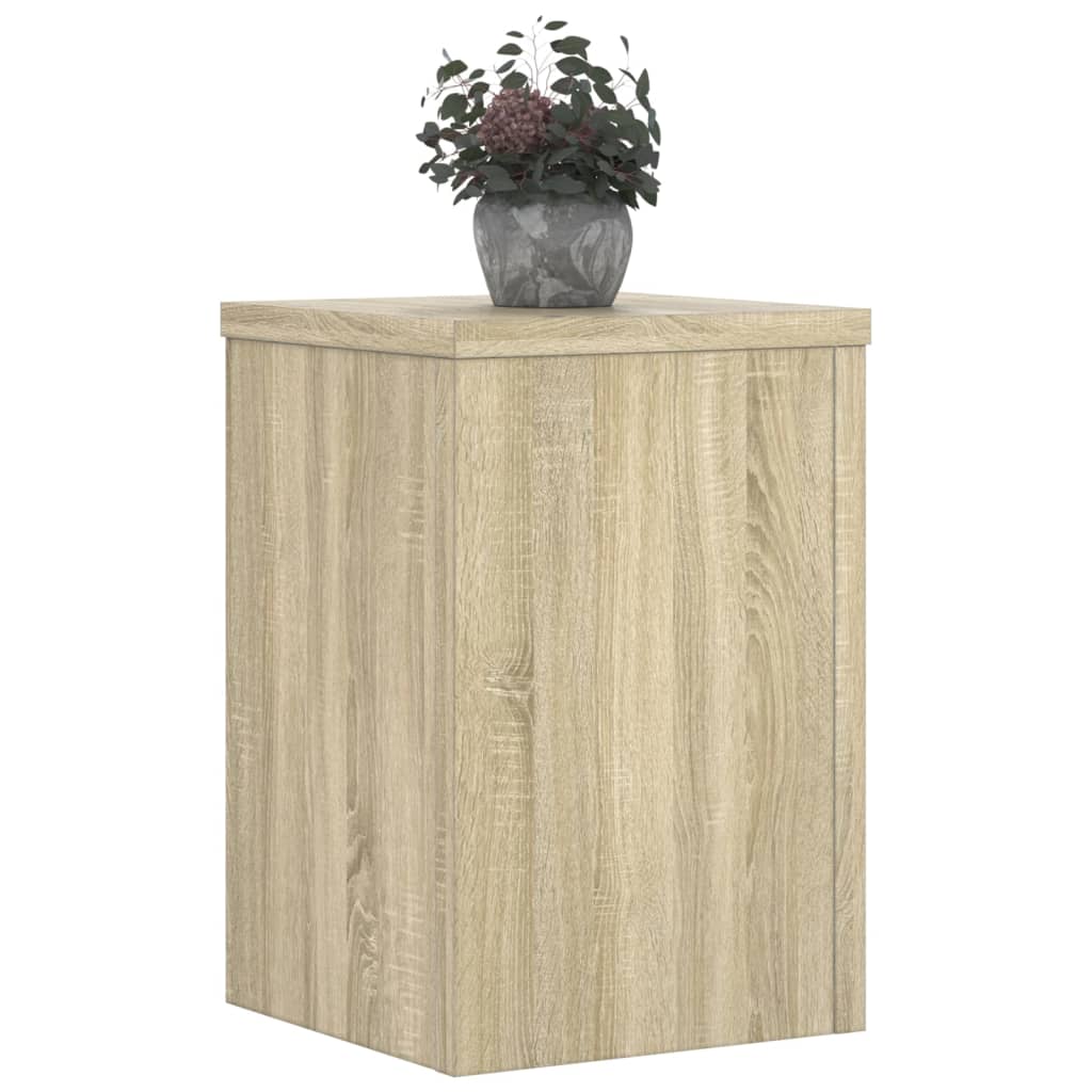 vidaXL Suporturi de plante, 2 buc., stejar sonoma, 25x25x35 cm vidaXL Suporturi de plante, 2 buc., stejar sonoma, 25x25x35 cm