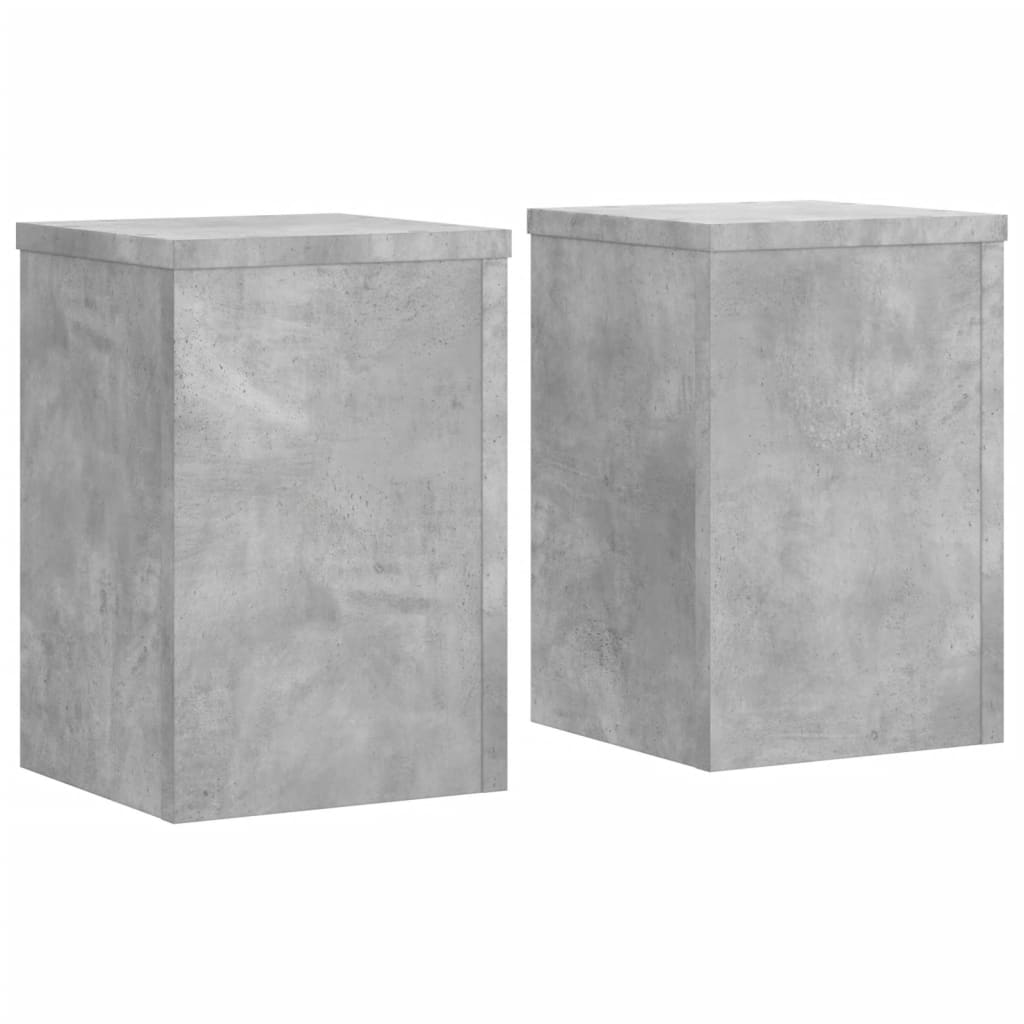 vidaXL Suport de plante, 2 buc., gri beton, 25x25x35 cm lemn prelucrat vidaXL Suport de plante, 2 buc., gri beton, 25x25x35 cm lemn prelucrat