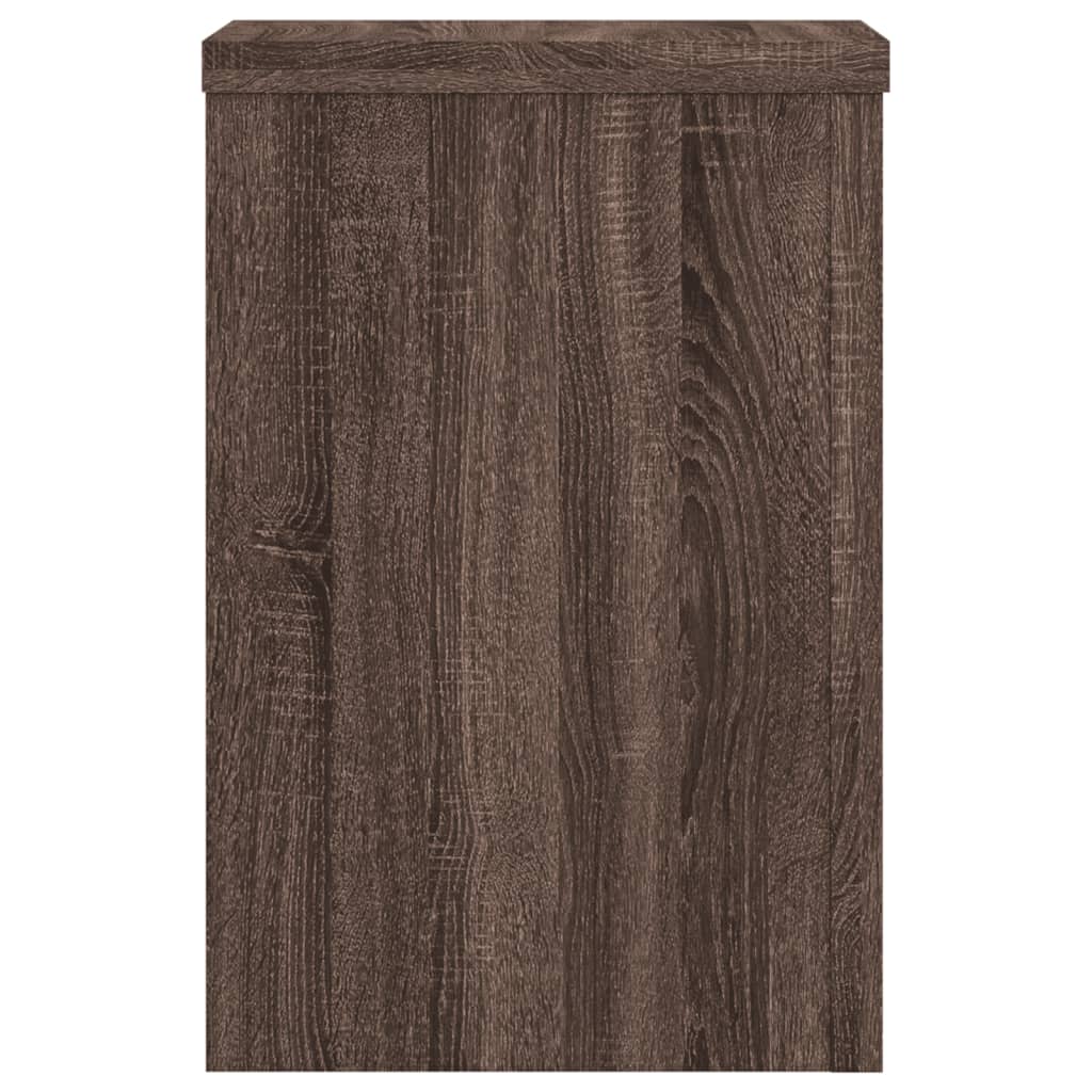 vidaXL Suporturi de plante 2 buc. stejar maro 25x25x35cm lemn compozit vidaXL Suporturi de plante 2 buc. stejar maro 25x25x35cm lemn compozit
