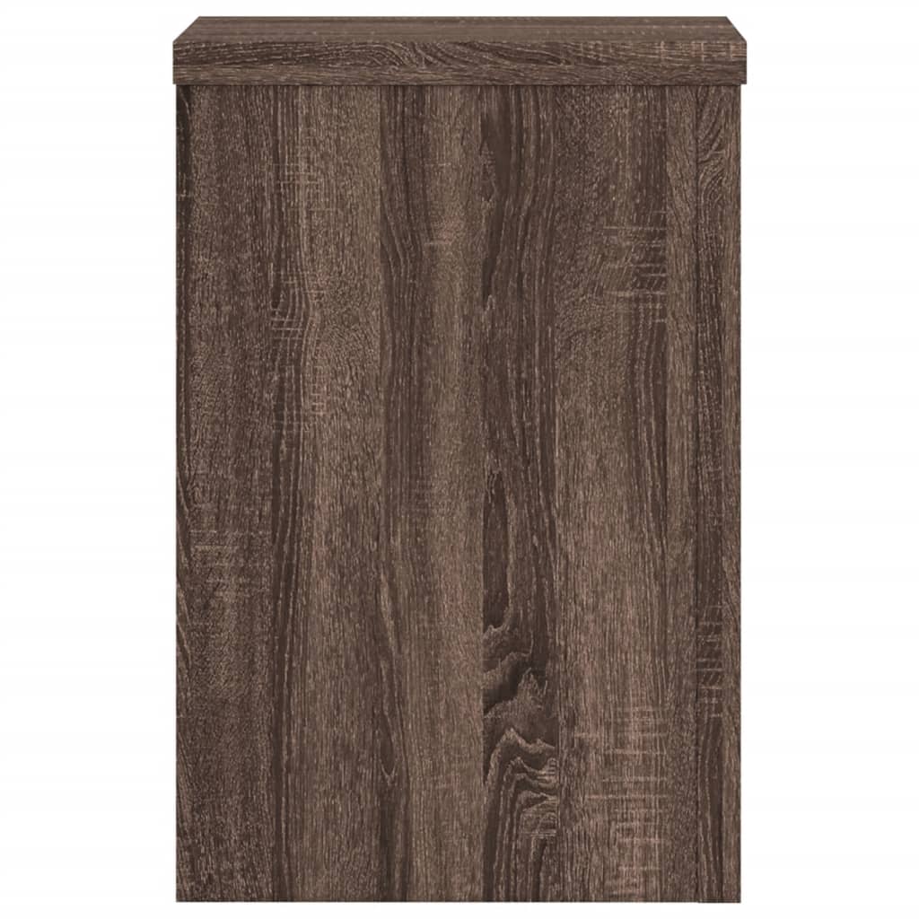 vidaXL Suporturi de plante 2 buc. stejar maro 25x25x35cm lemn compozit vidaXL Suporturi de plante 2 buc. stejar maro 25x25x35cm lemn compozit
