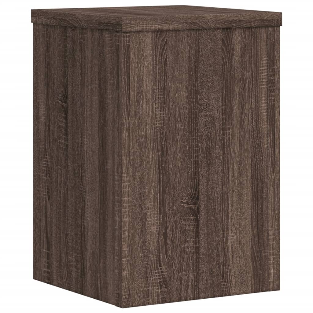 vidaXL Suporturi de plante 2 buc. stejar maro 25x25x35cm lemn compozit vidaXL Suporturi de plante 2 buc. stejar maro 25x25x35cm lemn compozit