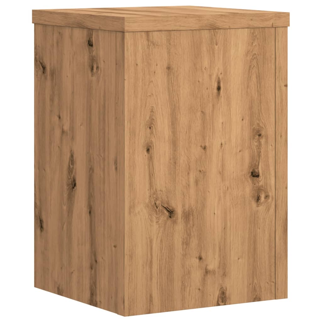 vidaXL Suporturi de plante, 2 buc., stejar artizanal, 25x25x35cm, lemn vidaXL Suporturi de plante, 2 buc., stejar artizanal, 25x25x35cm, lemn