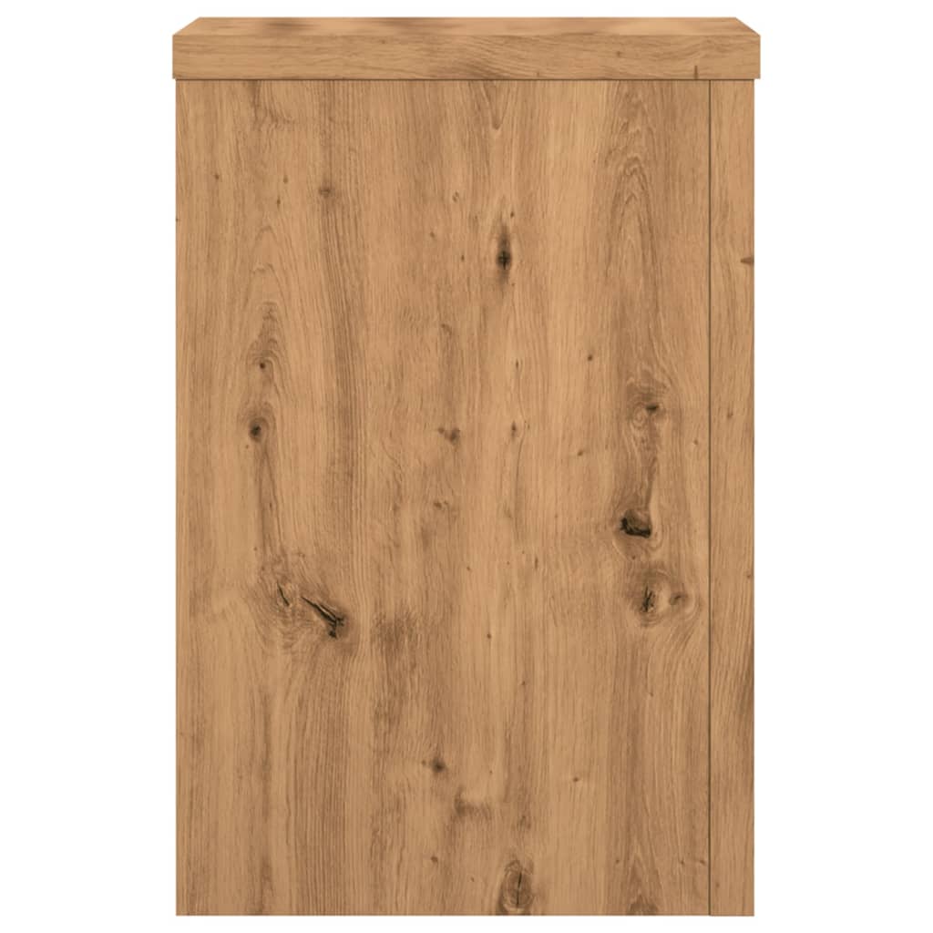 vidaXL Suporturi de plante, 2 buc., stejar artizanal, 25x25x35cm, lemn vidaXL Suporturi de plante, 2 buc., stejar artizanal, 25x25x35cm, lemn