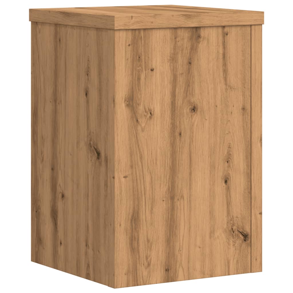 vidaXL Suporturi de plante, 2 buc., stejar artizanal, 25x25x35cm, lemn vidaXL Suporturi de plante, 2 buc., stejar artizanal, 25x25x35cm, lemn