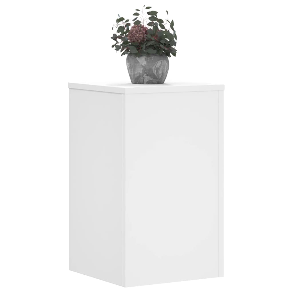 vidaXL Suporturi de plante, 2 buc., alb, 30x30x50 cm, lemn prelucrat vidaXL Suporturi de plante, 2 buc., alb, 30x30x50 cm, lemn prelucrat