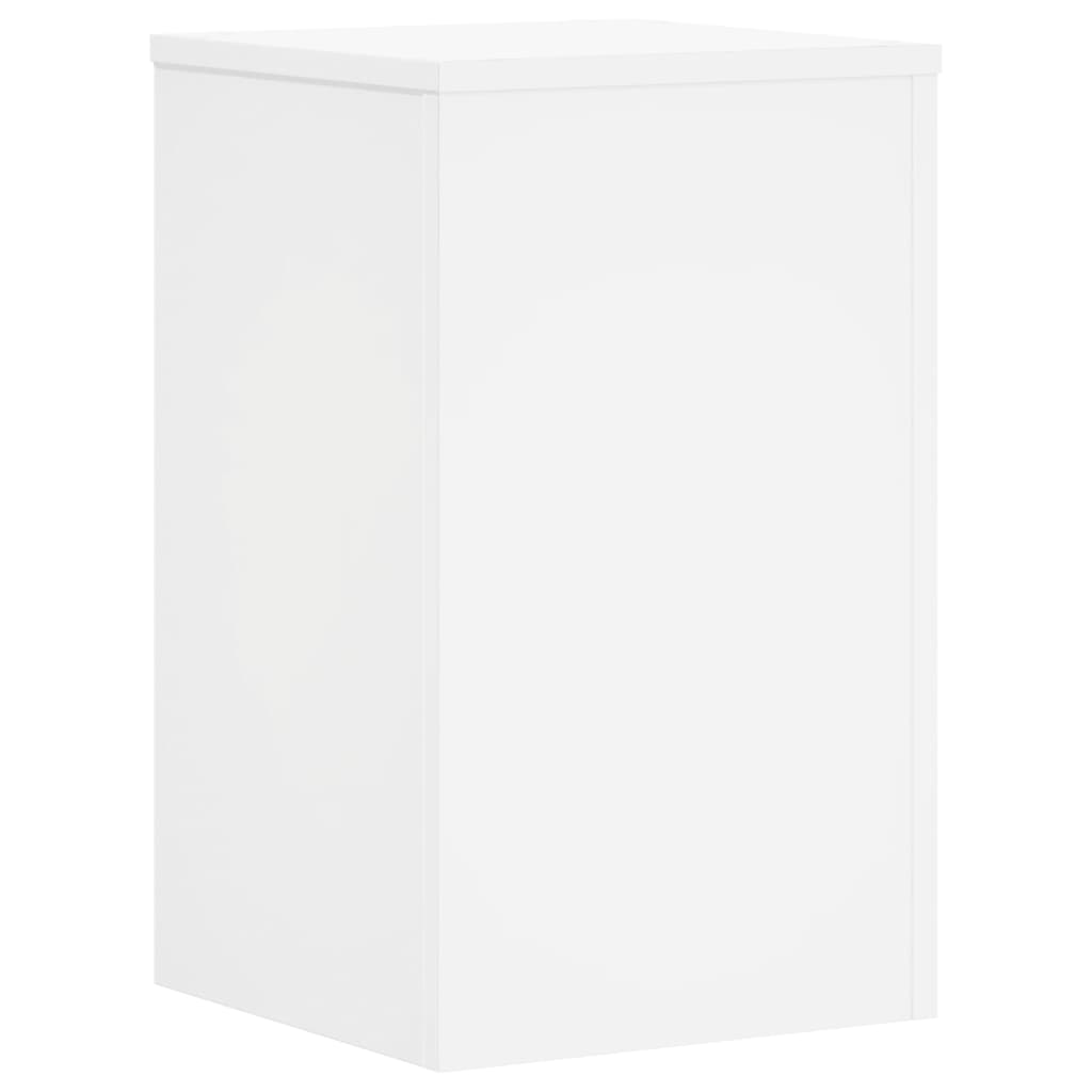 vidaXL Suporturi de plante, 2 buc., alb, 30x30x50 cm, lemn prelucrat vidaXL Suporturi de plante, 2 buc., alb, 30x30x50 cm, lemn prelucrat
