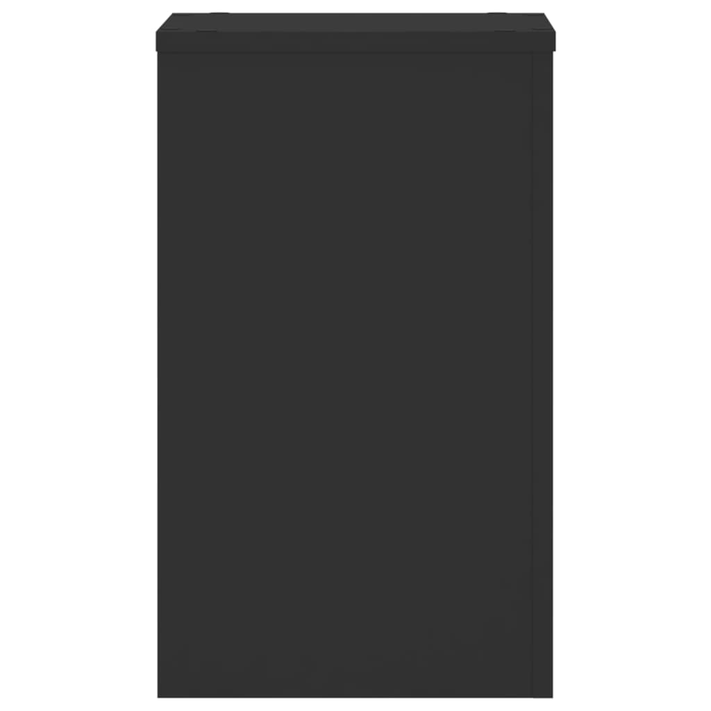vidaXL Suporturi de plante, 2 buc., negru, 30x30x50 cm, lemn prelucrat vidaXL Suporturi de plante, 2 buc., negru, 30x30x50 cm, lemn prelucrat