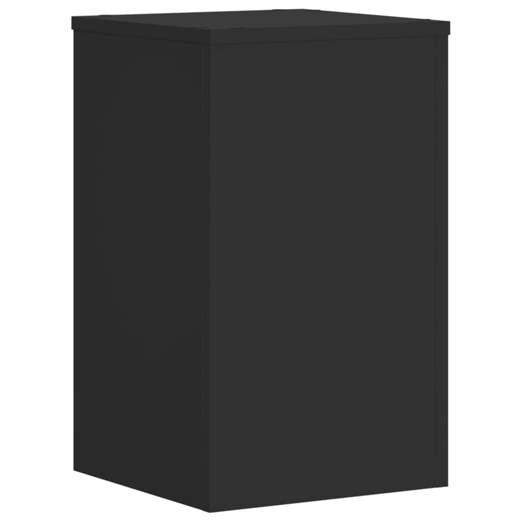 vidaXL Suporturi de plante, 2 buc., negru, 30x30x50 cm, lemn prelucrat vidaXL Suporturi de plante, 2 buc., negru, 30x30x50 cm, lemn prelucrat
