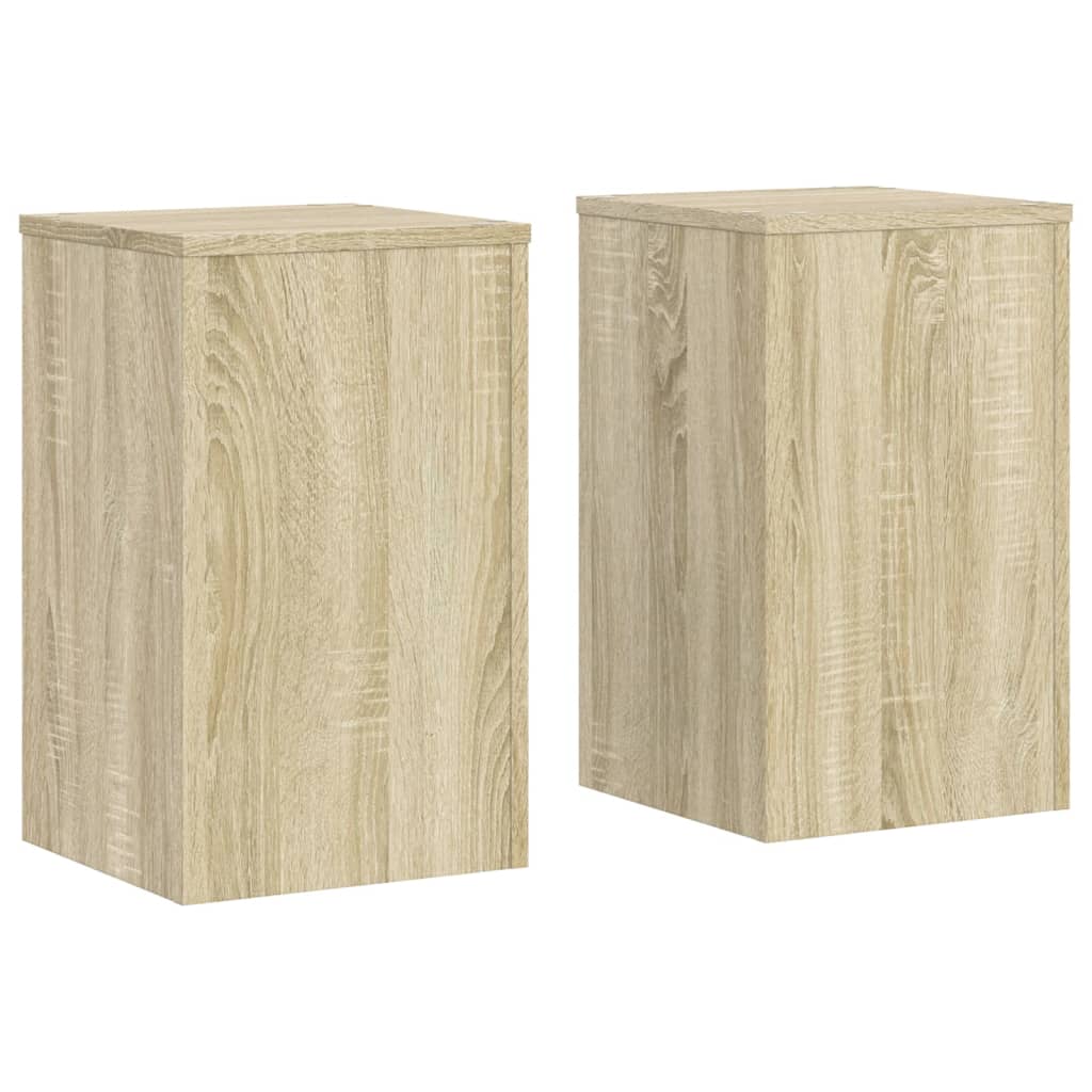 vidaXL Suporturi de plante 2 buc. sonoma 30x30x50 cm lemn prelucrat vidaXL Suporturi de plante 2 buc. sonoma 30x30x50 cm lemn prelucrat