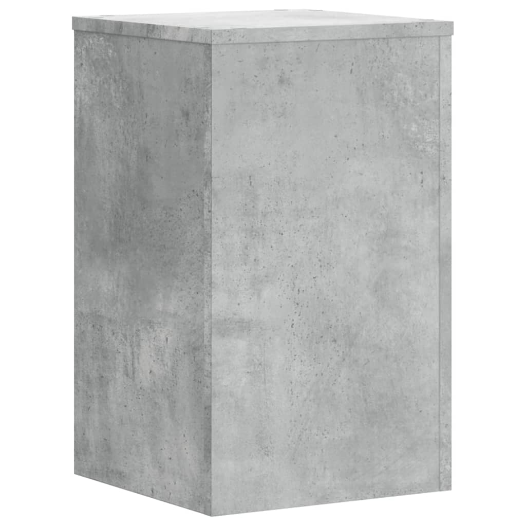 vidaXL Suport de plante, 2 buc., gri beton, 30x30x50 cm lemn prelucrat