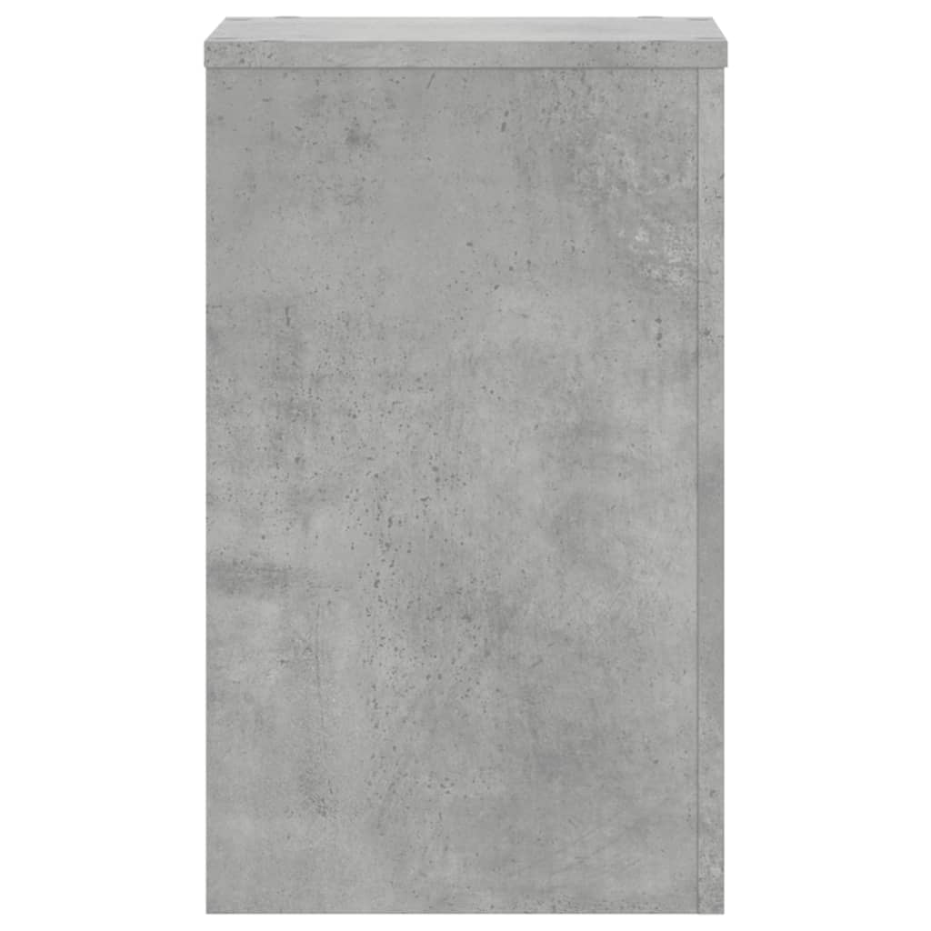 vidaXL Suport de plante, 2 buc., gri beton, 30x30x50 cm lemn prelucrat