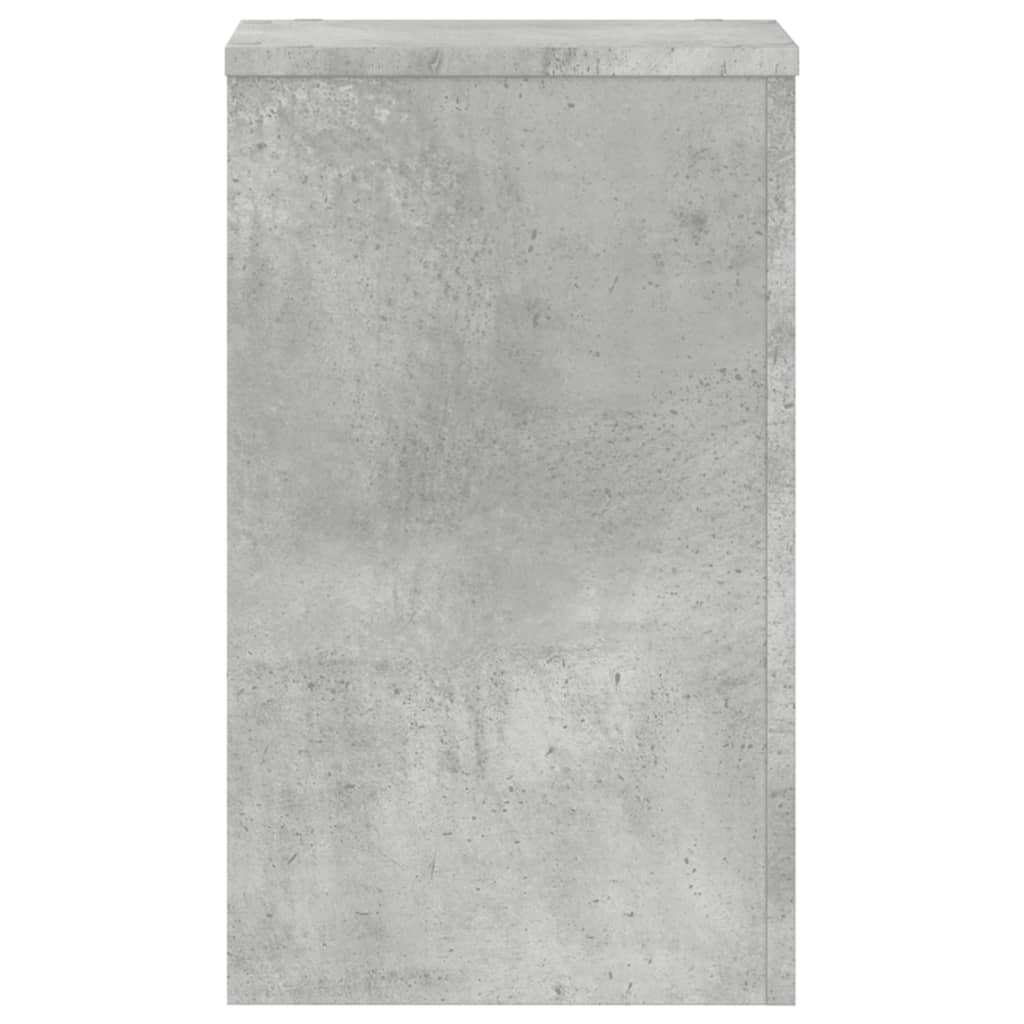 vidaXL Suport de plante, 2 buc., gri beton, 30x30x50 cm lemn prelucrat