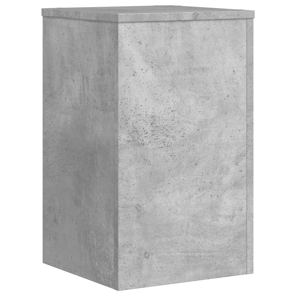 vidaXL Suport de plante, 2 buc., gri beton, 30x30x50 cm lemn prelucrat