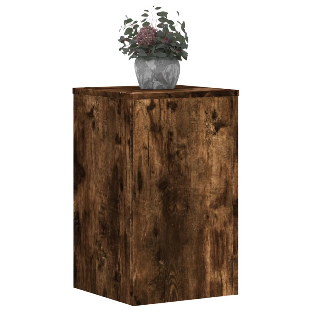 vidaXL Suporturi de plante 2 buc. stejar fumuriu 30x30x50 cm lemn vidaXL Suporturi de plante 2 buc. stejar fumuriu 30x30x50 cm lemn