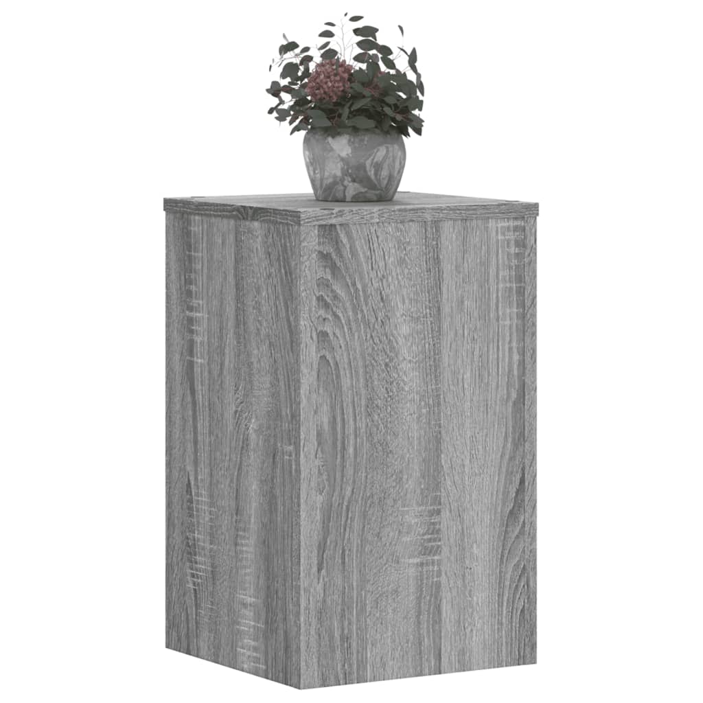 vidaXL Suporturi plante 2 buc gri sonoma 30x30x50 cm lemn prelucrat vidaXL Suporturi plante 2 buc gri sonoma 30x30x50 cm lemn prelucrat
