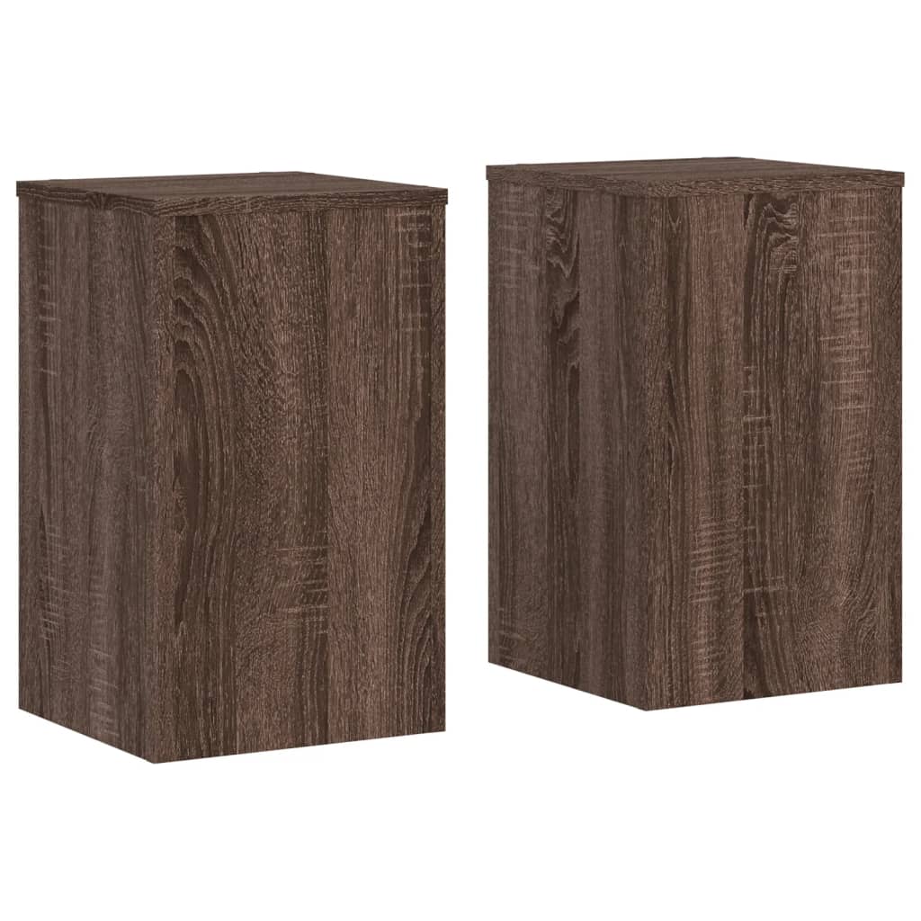 vidaXL Suport de plante 2buc. stejar maro 30x30x50cm lemn prelucrat vidaXL Suport de plante 2buc. stejar maro 30x30x50cm lemn prelucrat