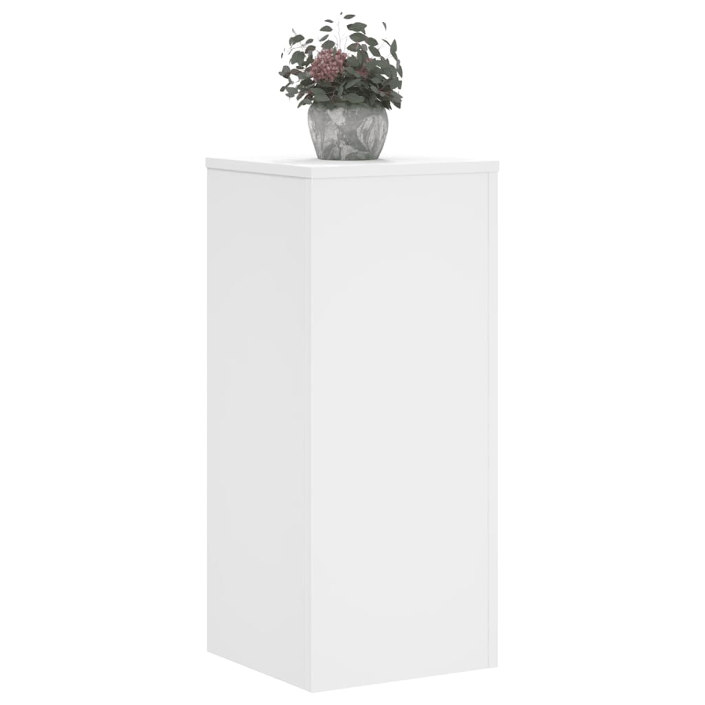 vidaXL Suporturi de plante, 2 buc., alb, 30x30x70 cm, lemn prelucrat vidaXL Suporturi de plante, 2 buc., alb, 30x30x70 cm, lemn prelucrat