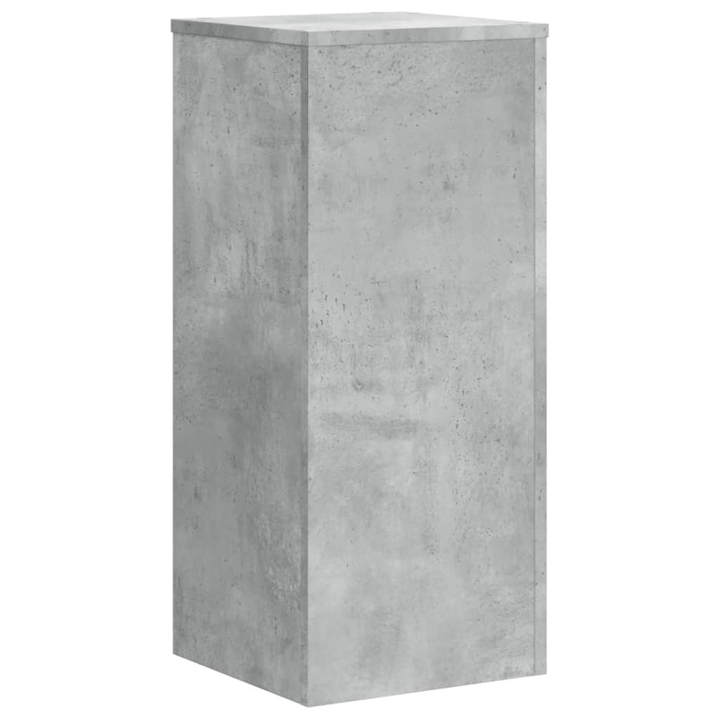 vidaXL Suport de plante, 2 buc., gri beton, 30x30x70 cm lemn prelucrat