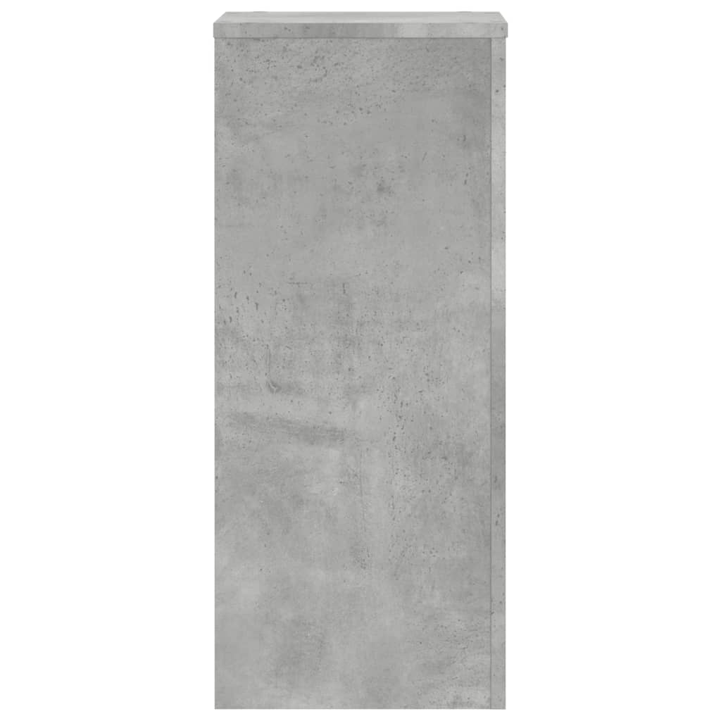 vidaXL Suport de plante, 2 buc., gri beton, 30x30x70 cm lemn prelucrat