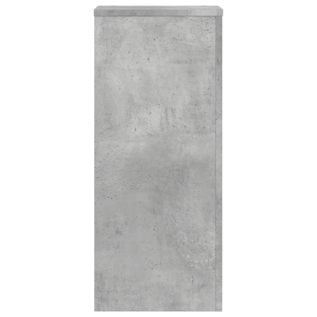 vidaXL Suport de plante, 2 buc., gri beton, 30x30x70 cm lemn prelucrat