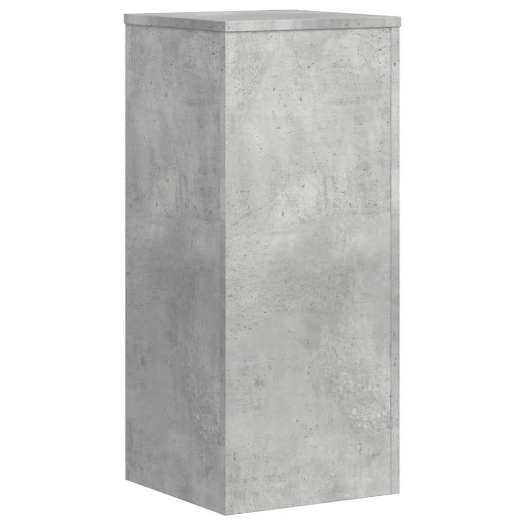 vidaXL Suport de plante, 2 buc., gri beton, 30x30x70 cm lemn prelucrat