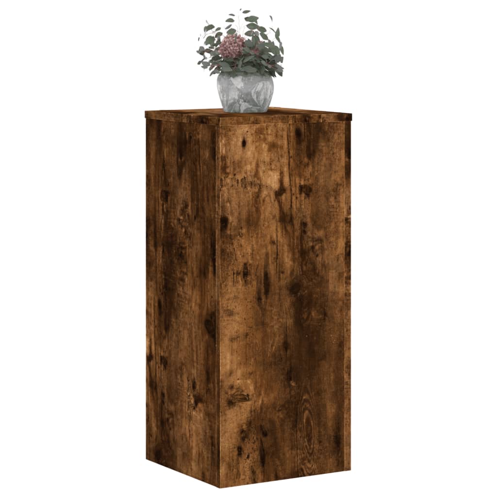vidaXL Suporturi de plante, 2 buc., stejar fumuriu, 30x30x70 cm vidaXL Suporturi de plante, 2 buc., stejar fumuriu, 30x30x70 cm