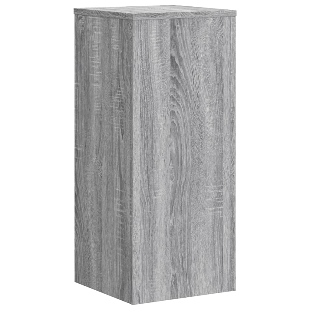 vidaXL Suporturi de plante 2 buc. gri sonoma 30x30x70cm lemn prelucrat vidaXL Suporturi de plante 2 buc. gri sonoma 30x30x70cm lemn prelucrat