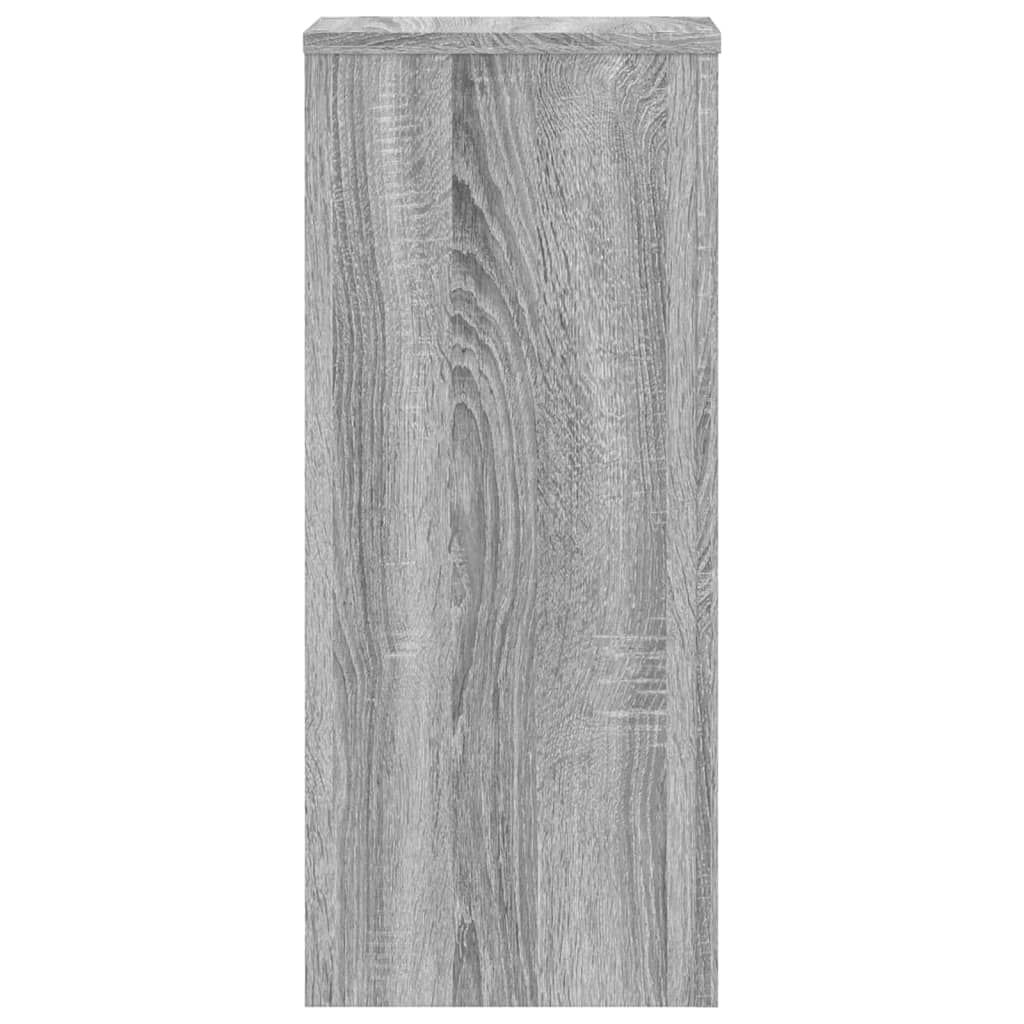 vidaXL Suporturi de plante 2 buc. gri sonoma 30x30x70cm lemn prelucrat vidaXL Suporturi de plante 2 buc. gri sonoma 30x30x70cm lemn prelucrat