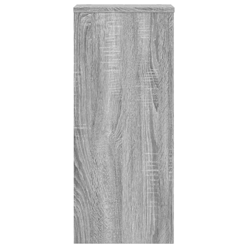 vidaXL Suporturi de plante 2 buc. gri sonoma 30x30x70cm lemn prelucrat vidaXL Suporturi de plante 2 buc. gri sonoma 30x30x70cm lemn prelucrat