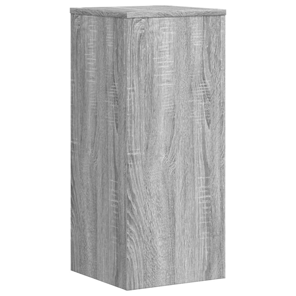 vidaXL Suporturi de plante 2 buc. gri sonoma 30x30x70cm lemn prelucrat vidaXL Suporturi de plante 2 buc. gri sonoma 30x30x70cm lemn prelucrat
