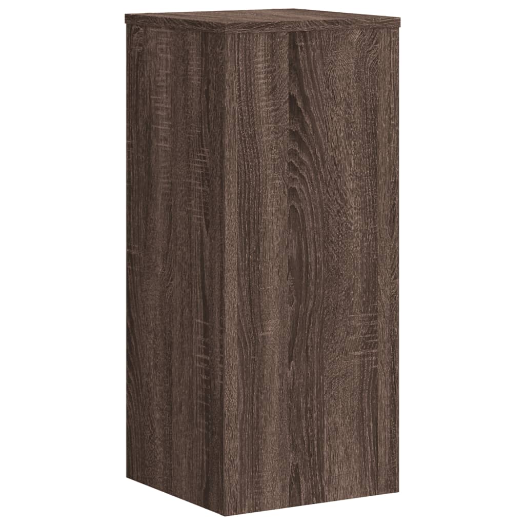 vidaXL Suporturi de plante 2 buc. stejar maro 30x30x70cm lemn compozit vidaXL Suporturi de plante 2 buc. stejar maro 30x30x70cm lemn compozit