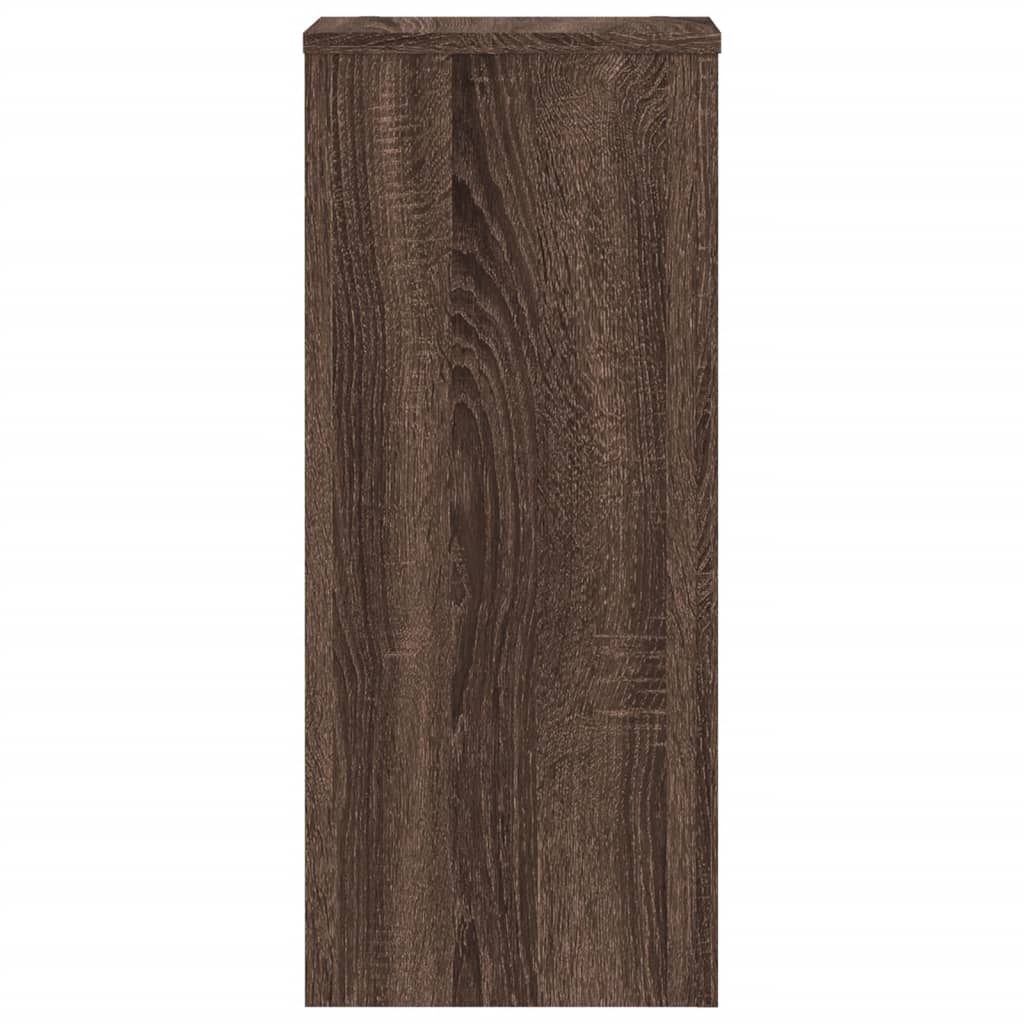 vidaXL Suporturi de plante 2 buc. stejar maro 30x30x70cm lemn compozit vidaXL Suporturi de plante 2 buc. stejar maro 30x30x70cm lemn compozit