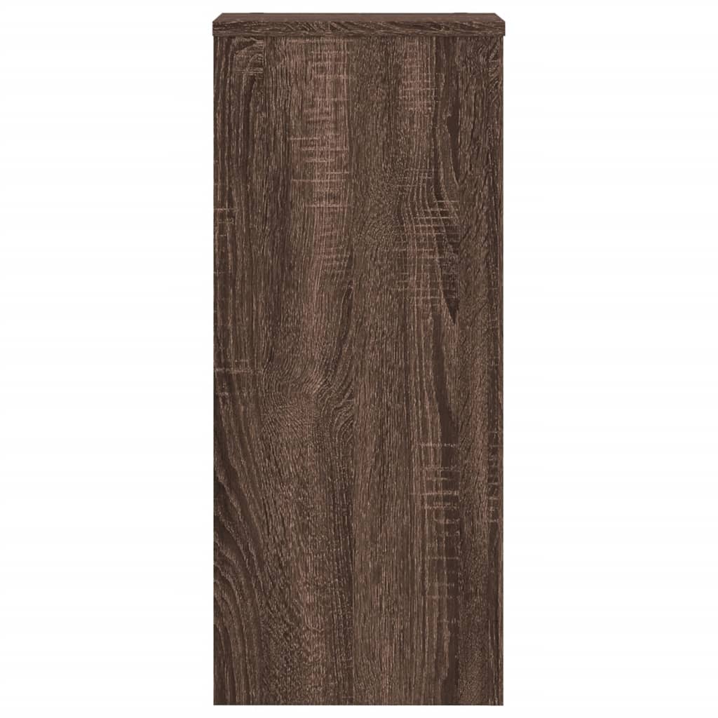 vidaXL Suporturi de plante 2 buc. stejar maro 30x30x70cm lemn compozit vidaXL Suporturi de plante 2 buc. stejar maro 30x30x70cm lemn compozit