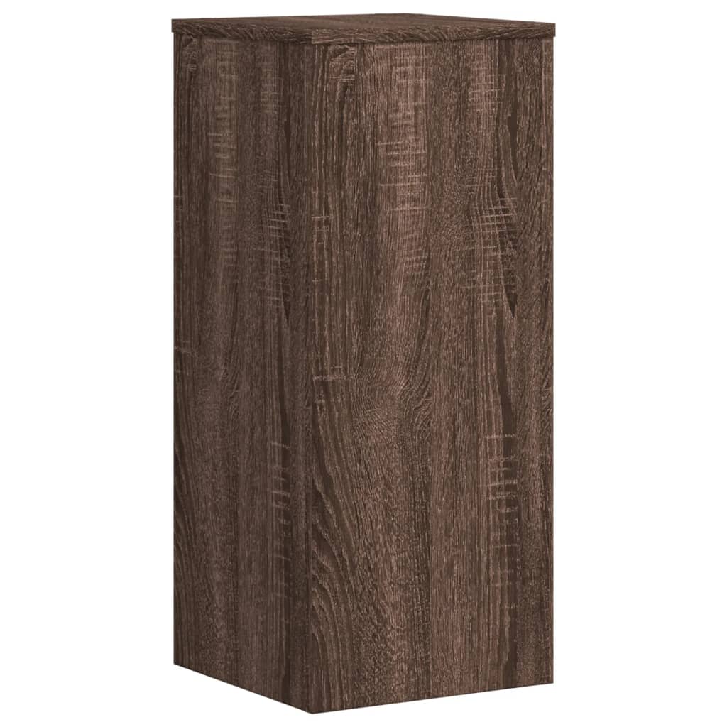 vidaXL Suporturi de plante 2 buc. stejar maro 30x30x70cm lemn compozit vidaXL Suporturi de plante 2 buc. stejar maro 30x30x70cm lemn compozit