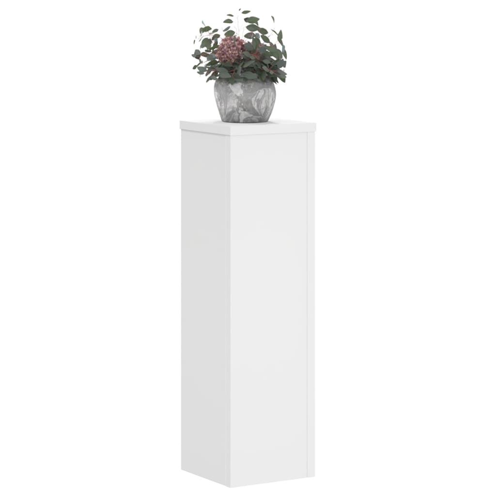 vidaXL Suporturi de plante, 2 buc., alb, 17x17x60 cm, lemn prelucrat vidaXL Suporturi de plante, 2 buc., alb, 17x17x60 cm, lemn prelucrat