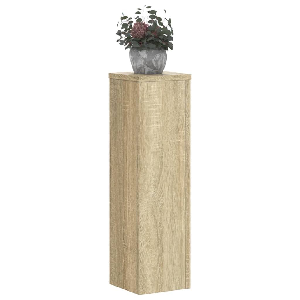 vidaXL Suporturi de plante, 2 buc., stejar sonoma, 17x17x60 cm vidaXL Suporturi de plante, 2 buc., stejar sonoma, 17x17x60 cm